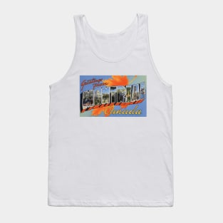 Greetings from Montreal, Canada - Vintage Large Letter Postcard Tank Top